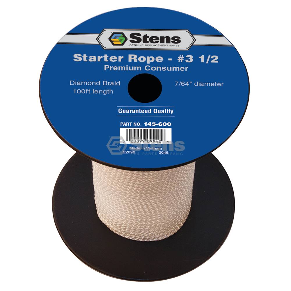 145-600 100' Diamond Braid Starter Rope #3 1/2