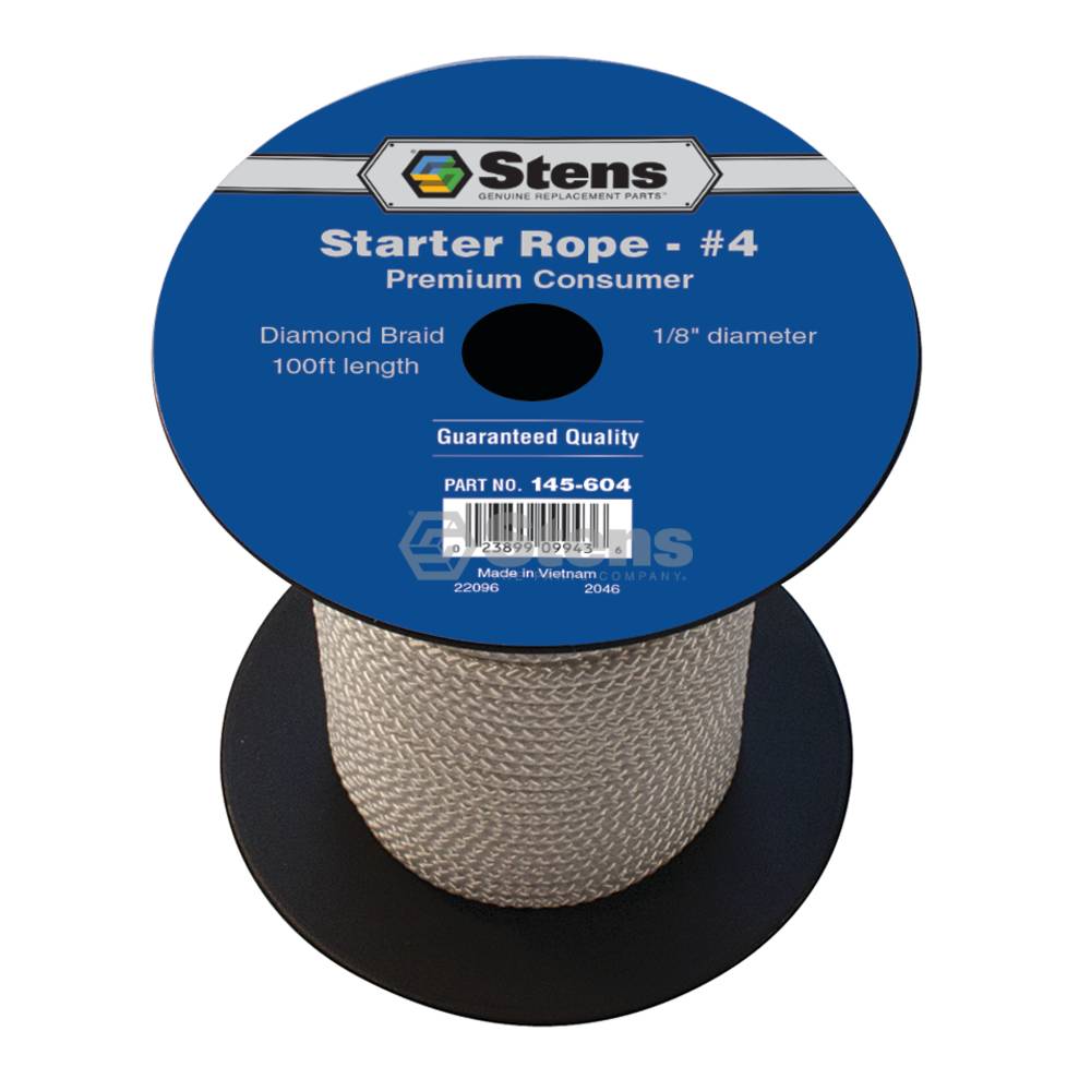 145-604 100' Diamond Braid Starter Rope #4