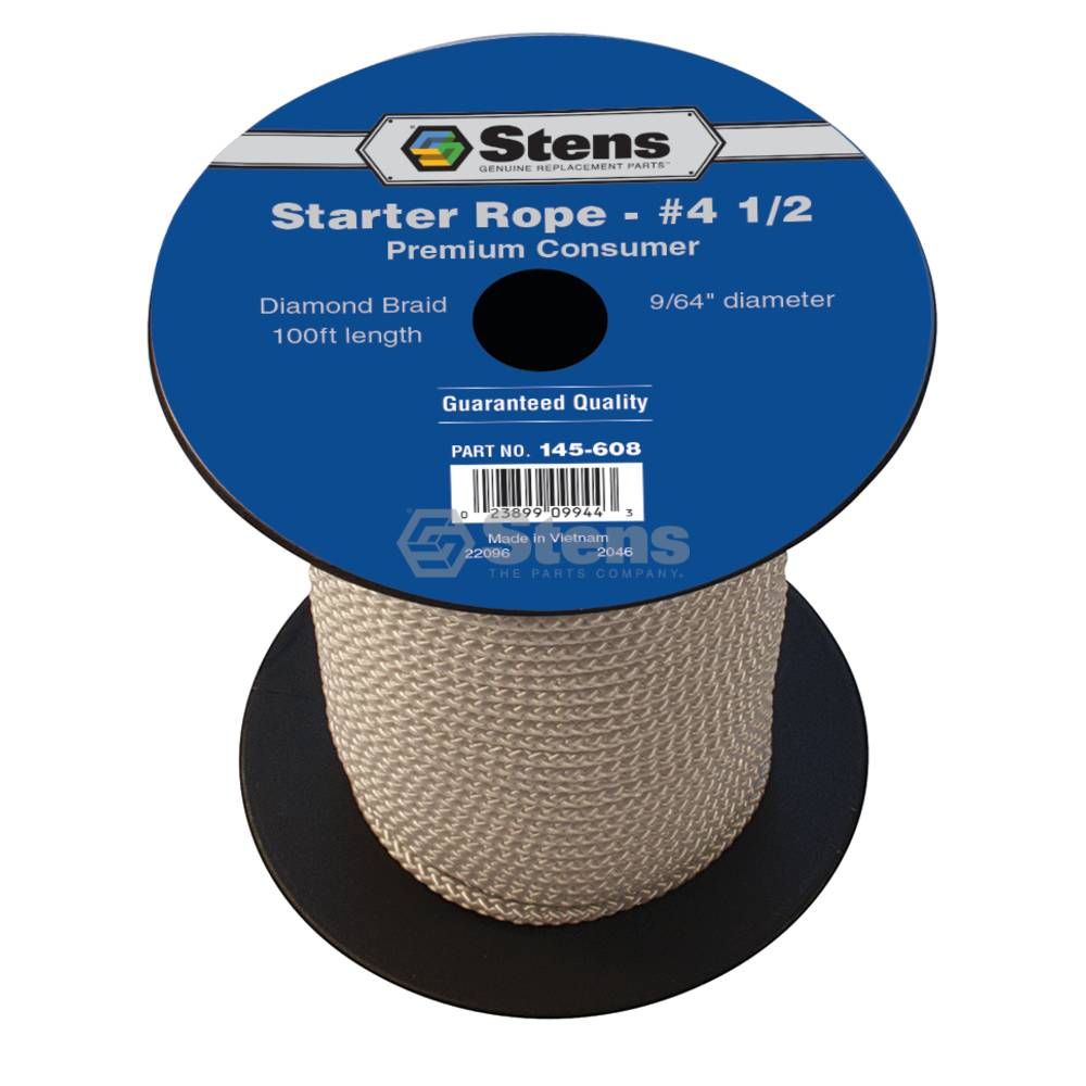 145-608 100' Diamond Braid Starter Rope #4 1/2