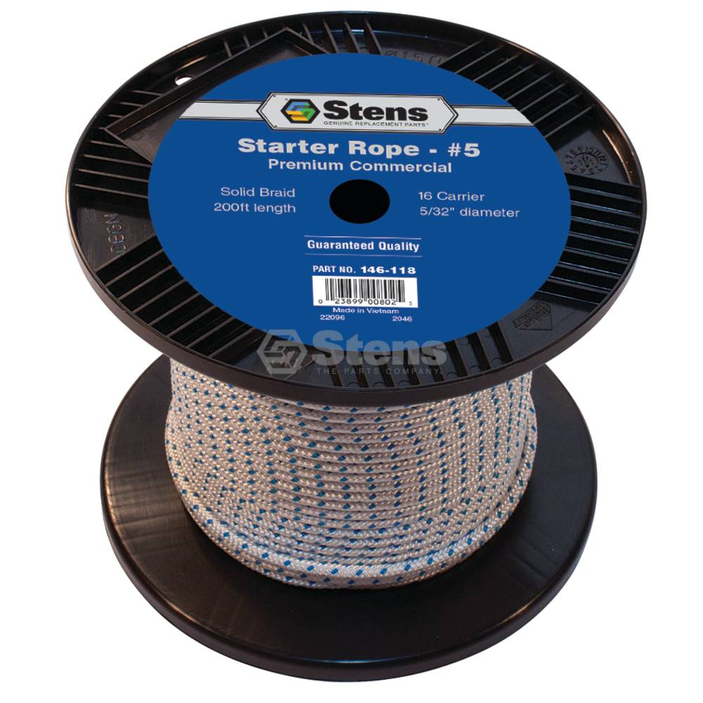 146-118 200' Solid Braid Starter Rope