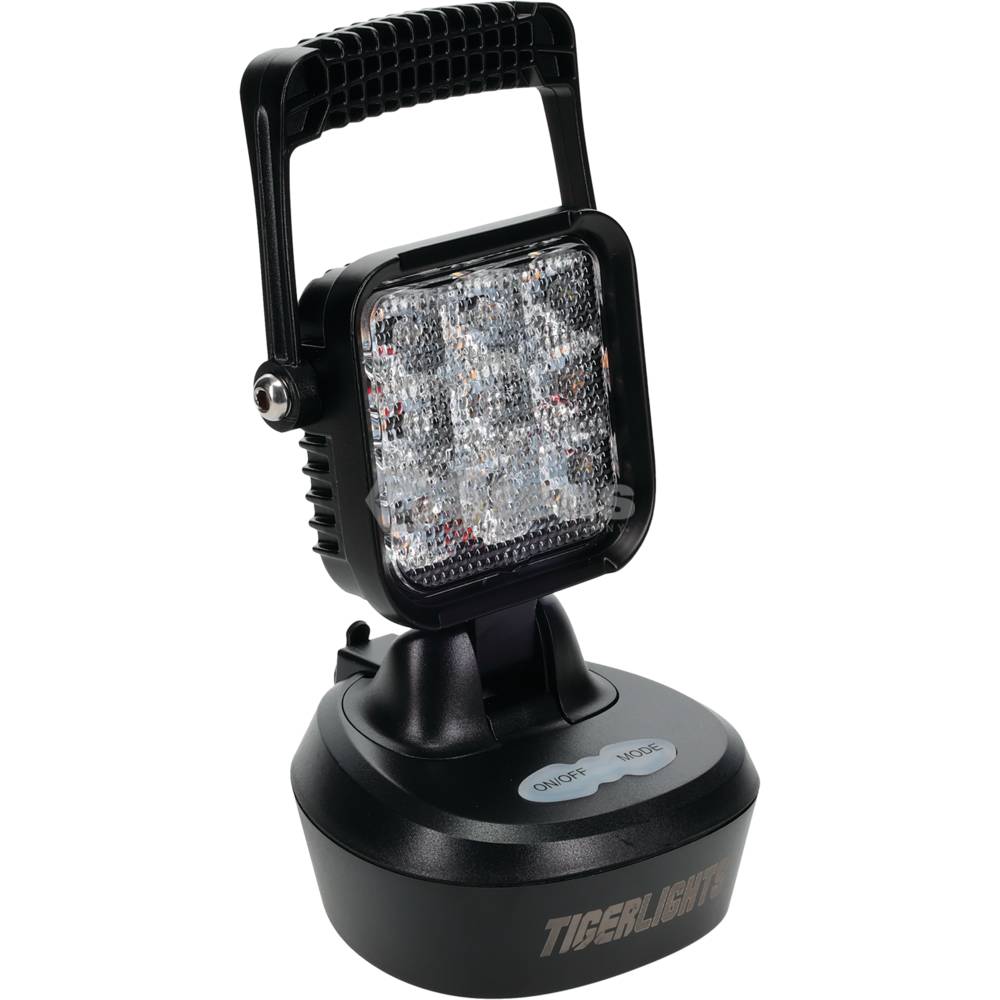 Tiger Lights Rechargeable LED Magnetic Work Light & Flashing Amber